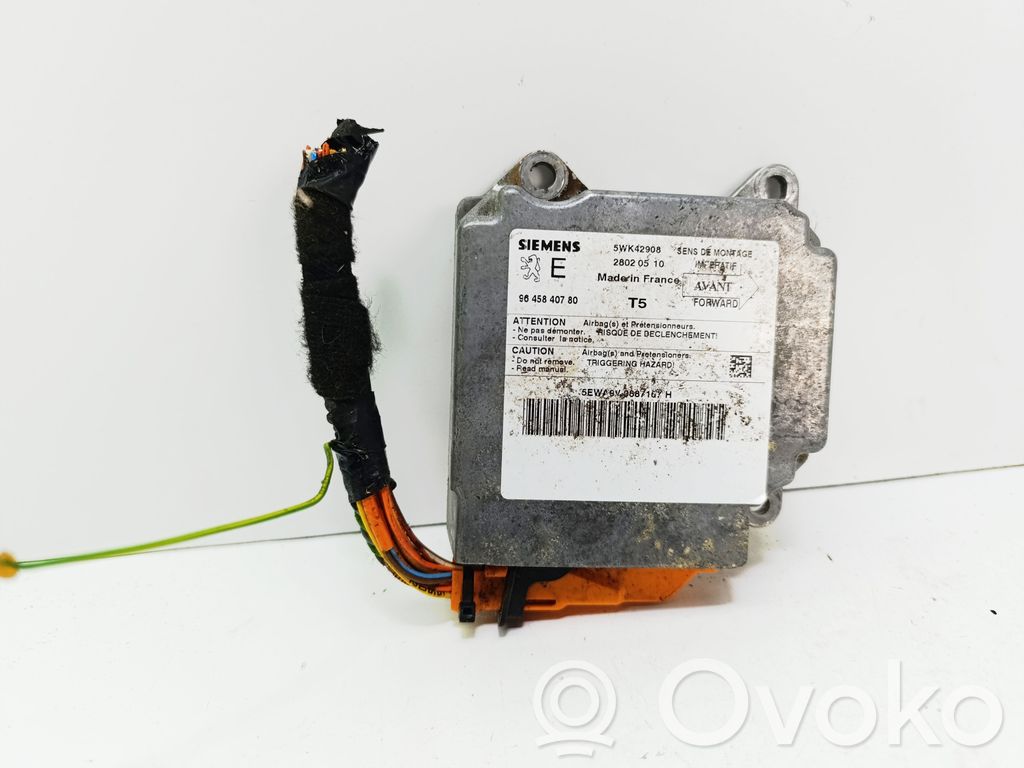 Unidad de control/módulo del Airbag   9645840780