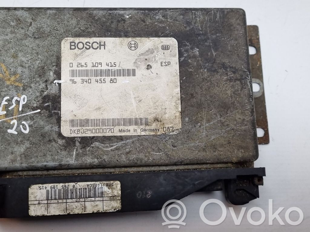 Peugeot 607 ESP (stability system) control unit 