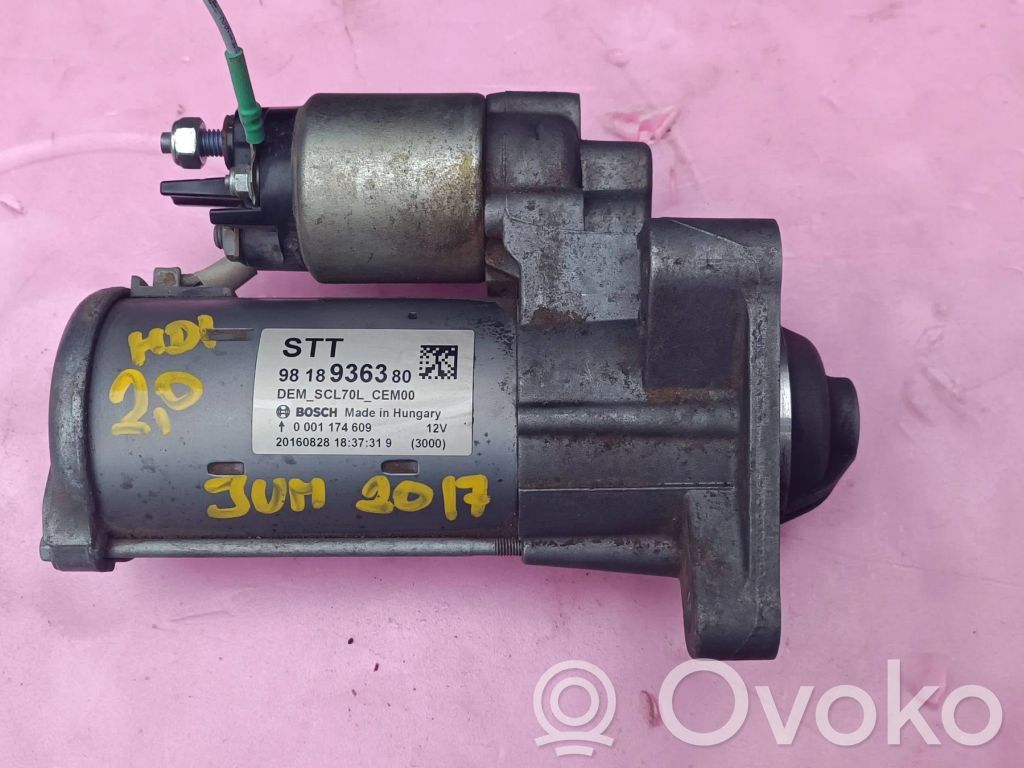 Motor de arranque   0001174609,9818936380,SCL70L