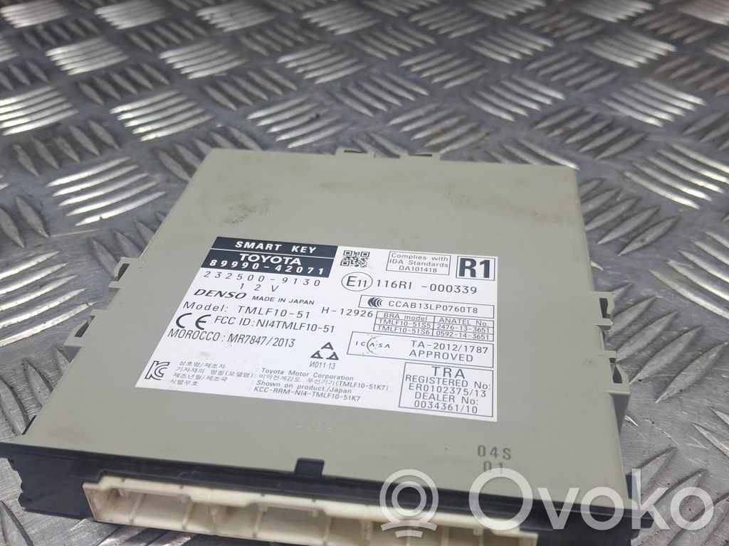 Toyota RAV 4 (XA40) Moduł / Sterownik systemu uruchamiania bezkluczykowego 