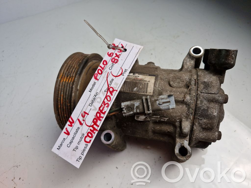 Ilmastointilaitteen kompressorin pumppu (A/C)   SD6V12,8200953359A,1008001144