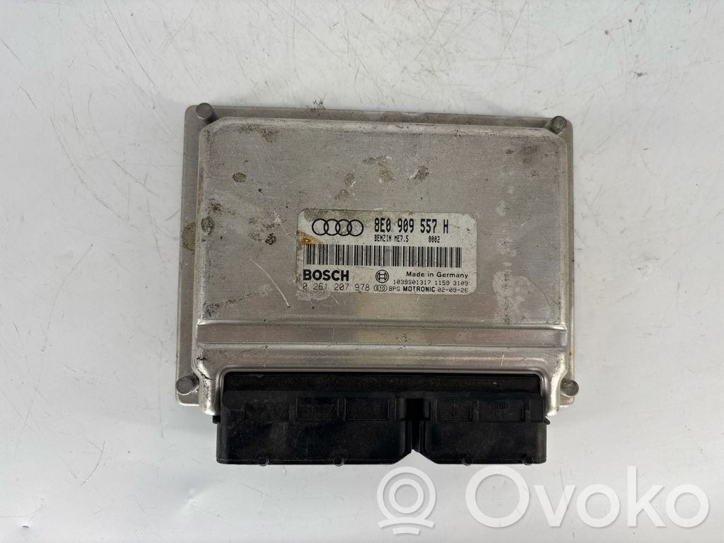 Engine control unit/module   8E0909557H,0261207978,1039S01317