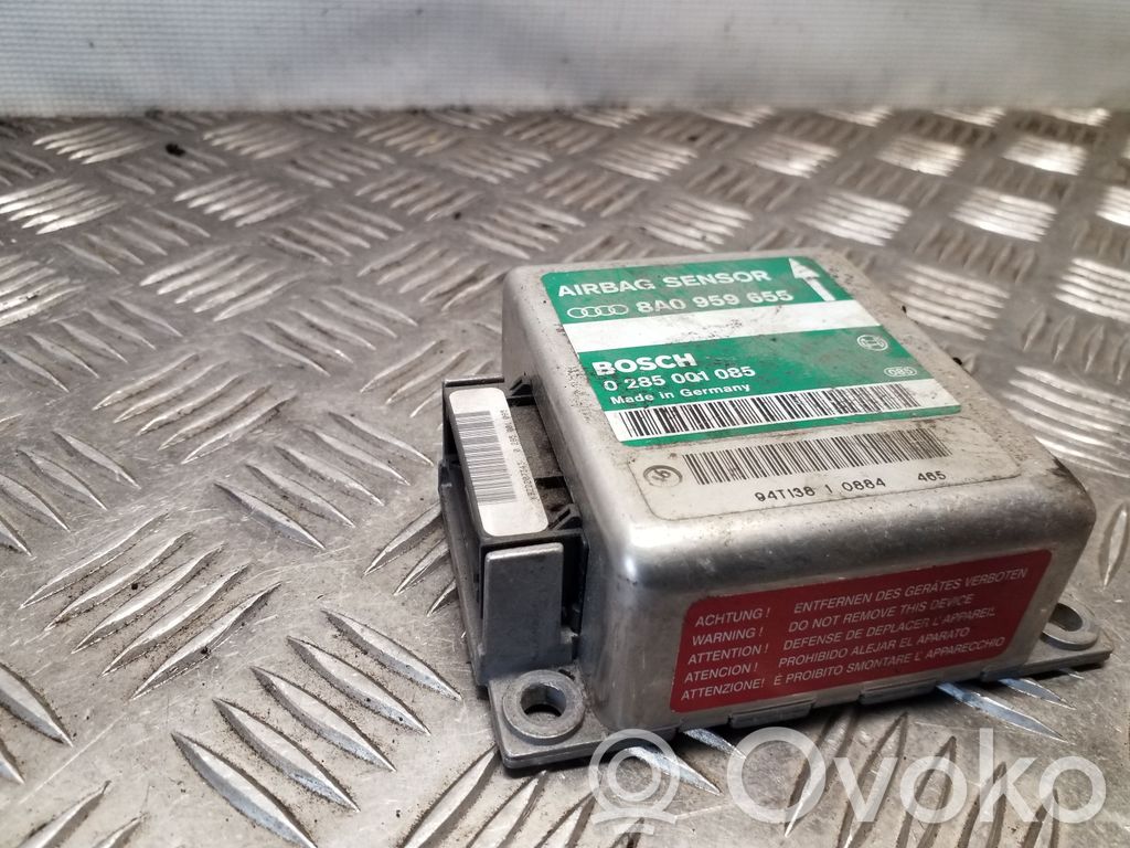 Airbag control unit/module   8A0959655,0285001085