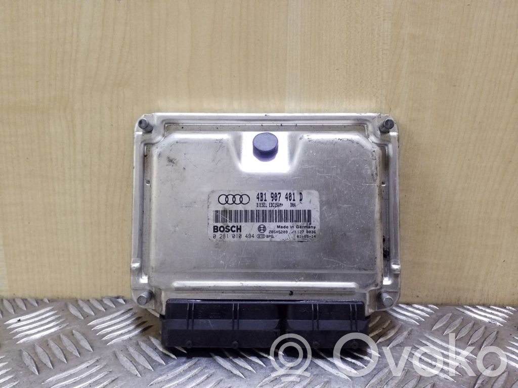 Engine control unit/module   4B1907401D,0281010494