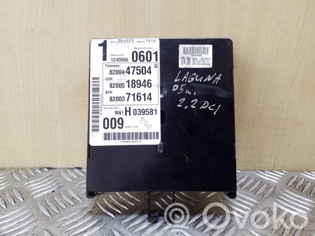 Immobilizer control unit/module   8200518946