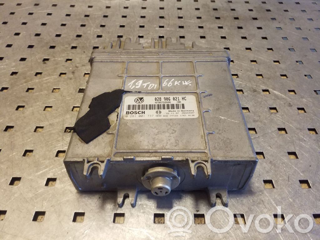 Unidad de control/módulo del motor   028906021HC,0281001737,28SA3507