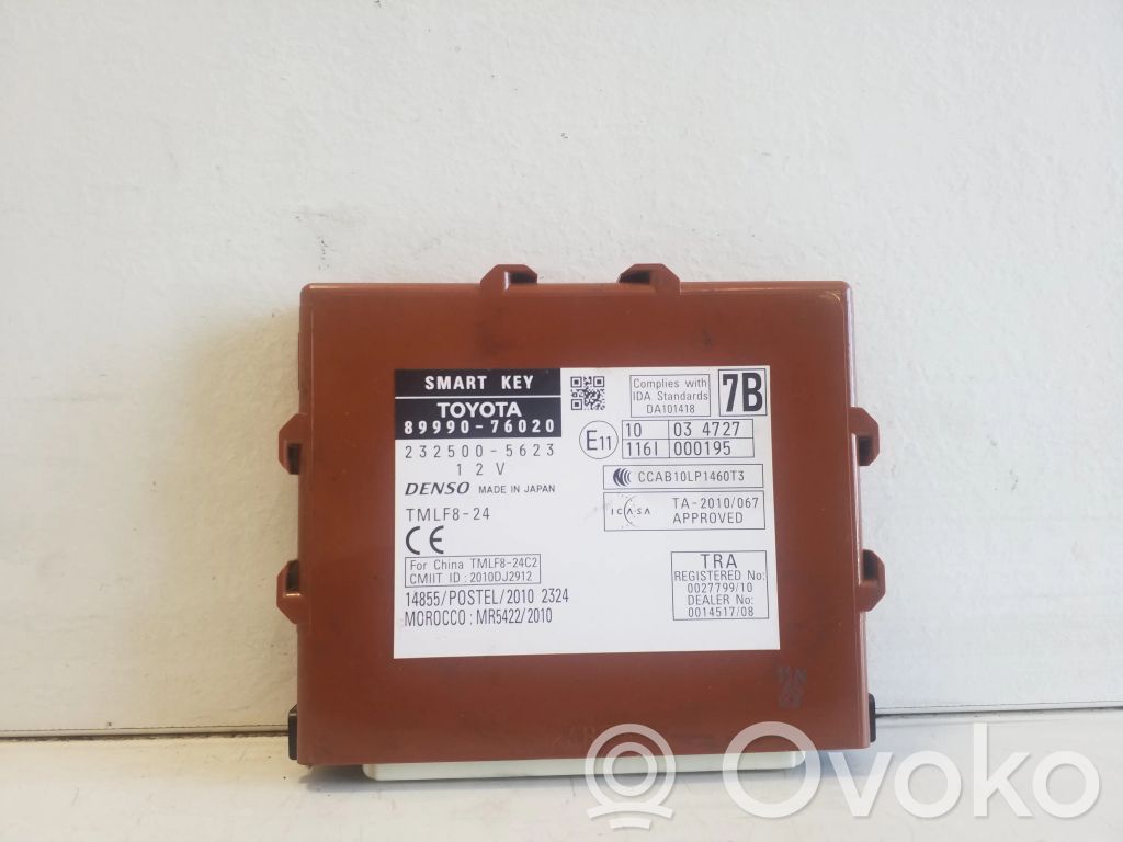 Lexus CT 200H Module de contrôle sans clé Go 