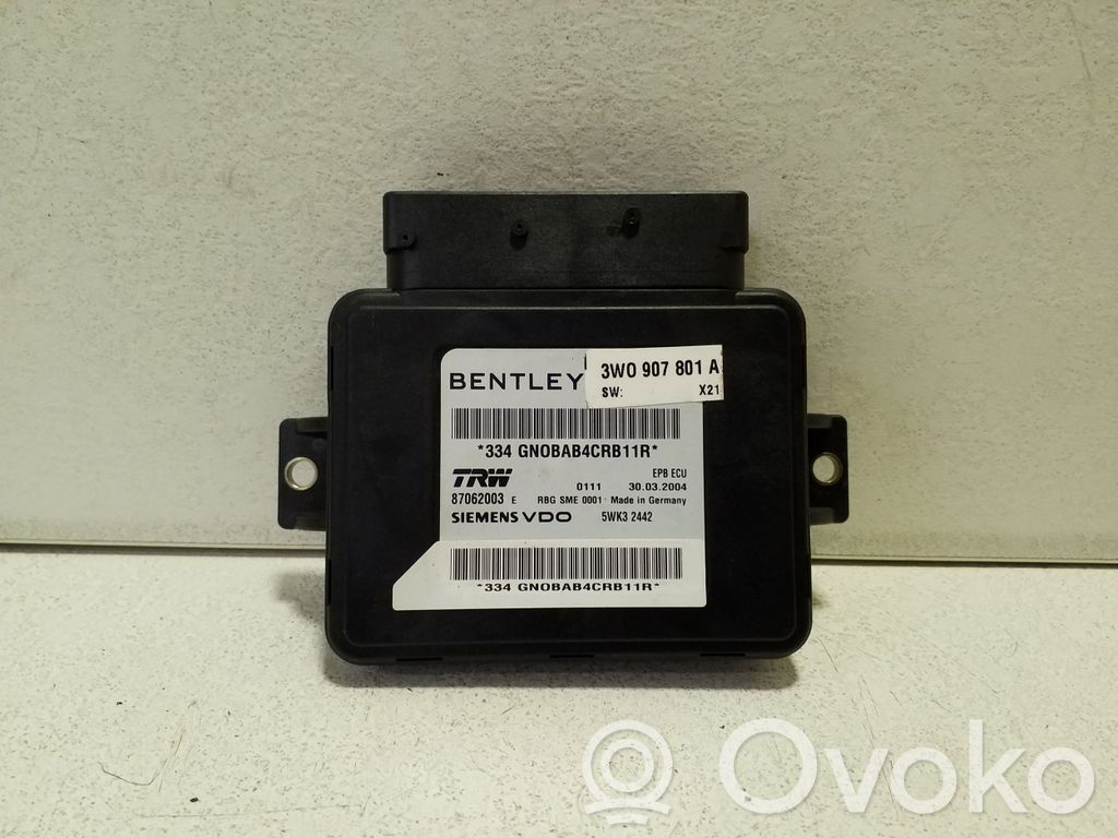 Bentley Continental Module de commande de frein à main 