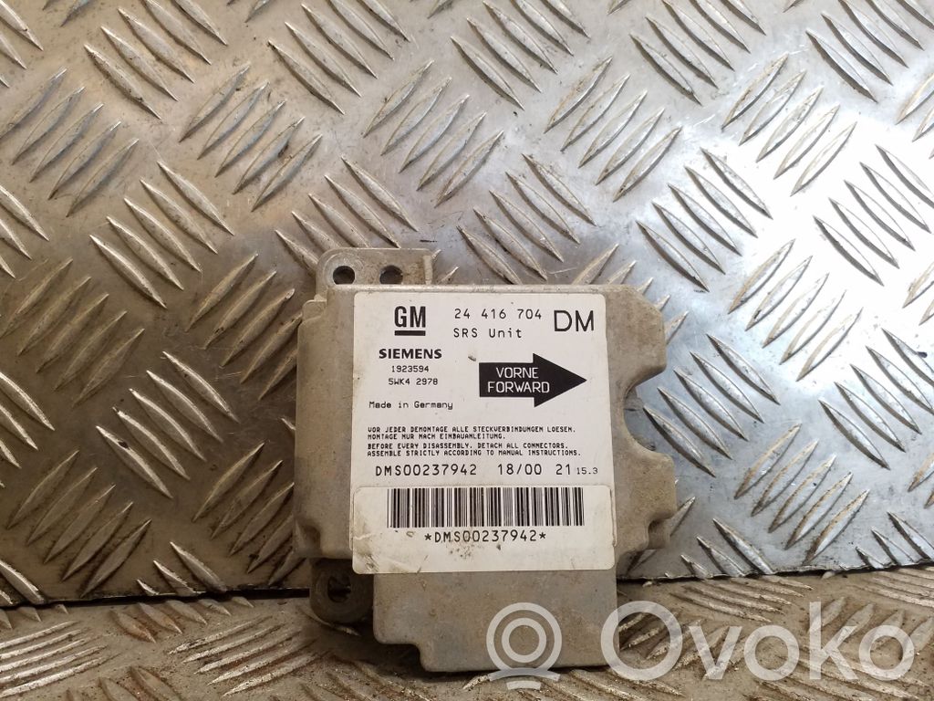 Opel Zafira A Centralina/modulo airbag 