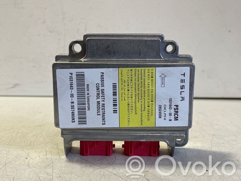 Tesla Model S Unidad de control/módulo del Airbag 