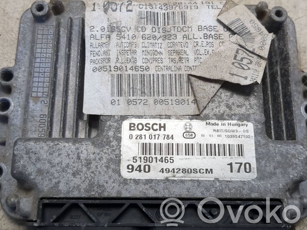 Alfa Romeo Giulietta Engine control unit/module 