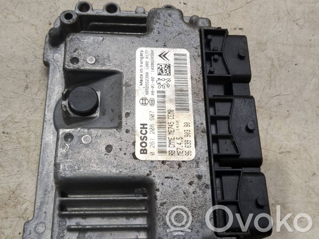 Engine control unit/module   0261208907,9663990380,9652552380