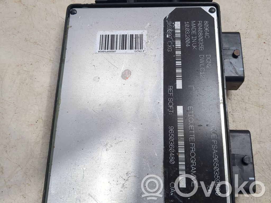 Citroen Berlingo Engine control unit/module 
