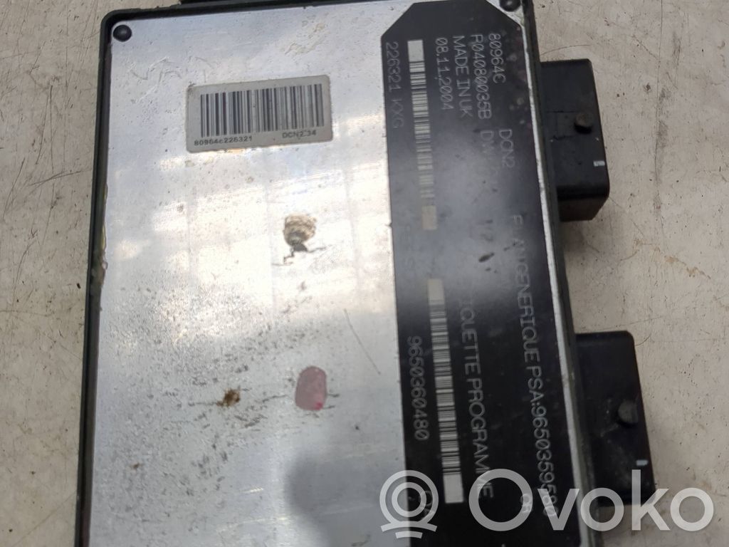 Citroen Berlingo Engine control unit/module 