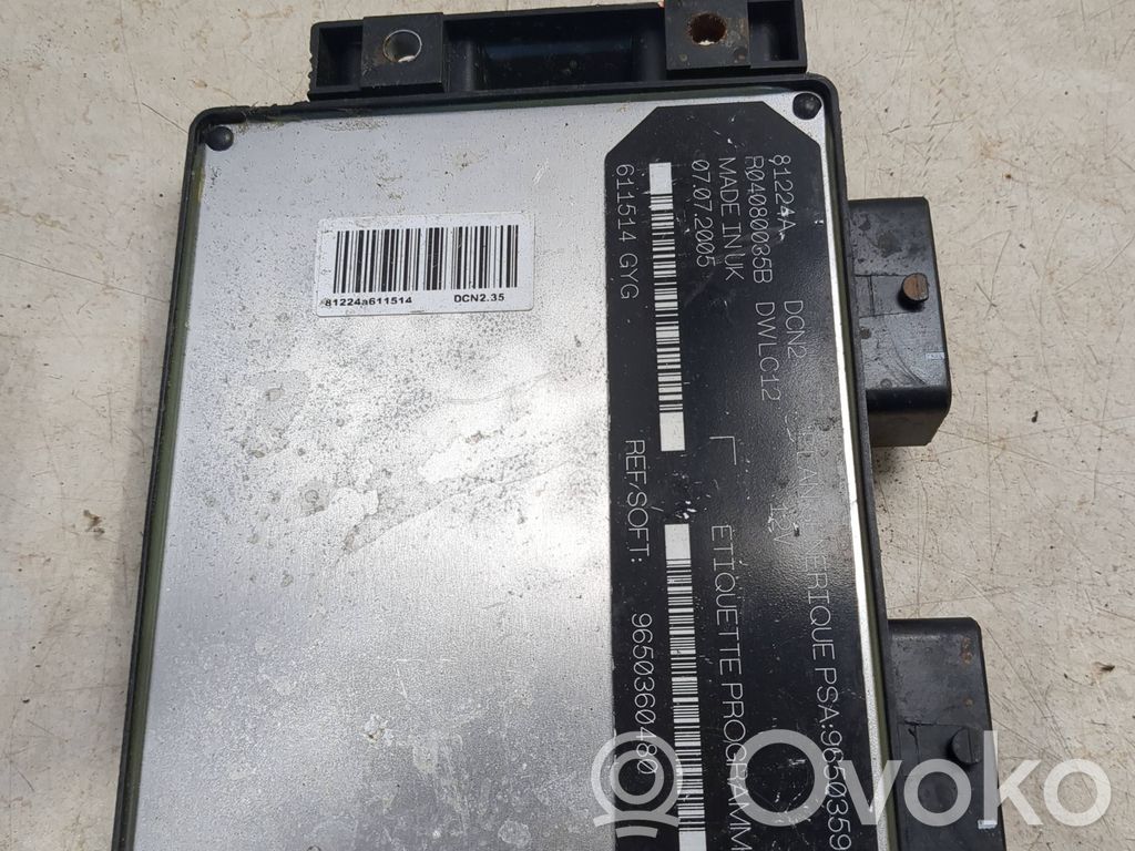 Citroen Berlingo Engine control unit/module 