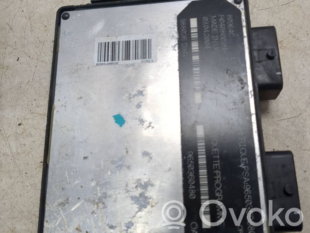 Peugeot Partner Engine control unit/module 