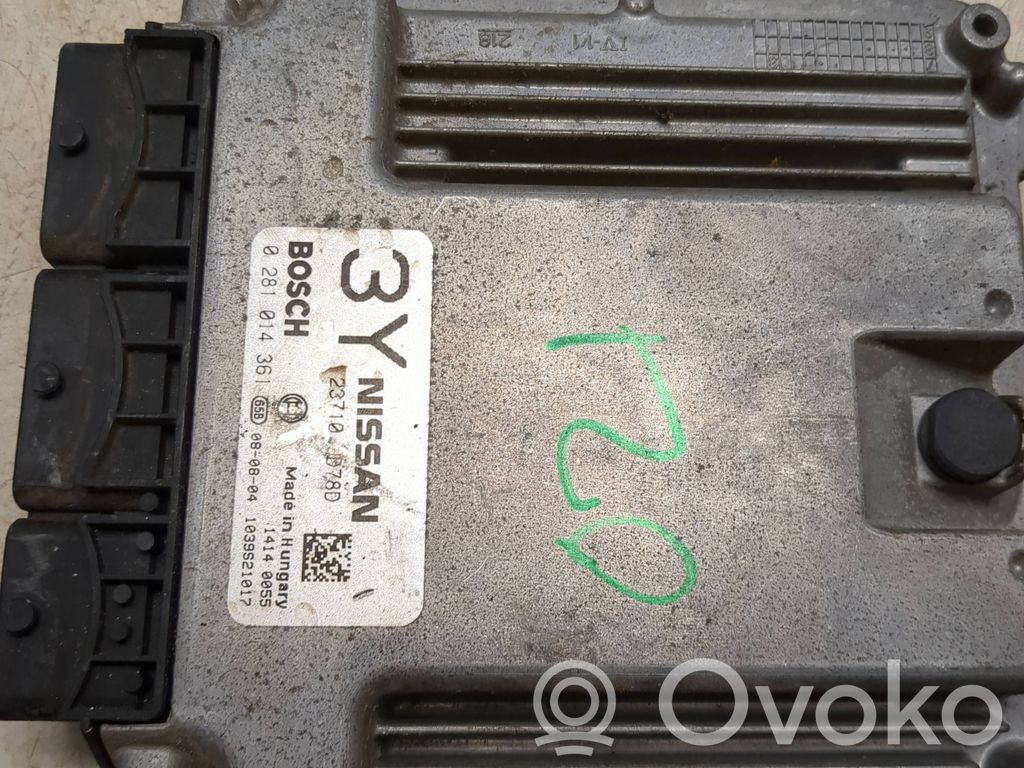Nissan Qashqai Engine control unit/module 
