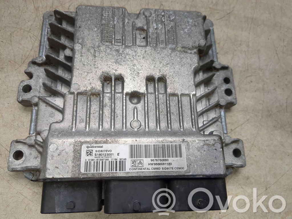 Engine control unit/module   S180123001E,9676760880,9666681180