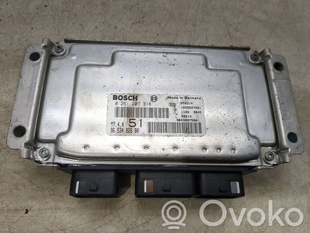 Citroen C4 I Picasso Engine control unit/module 