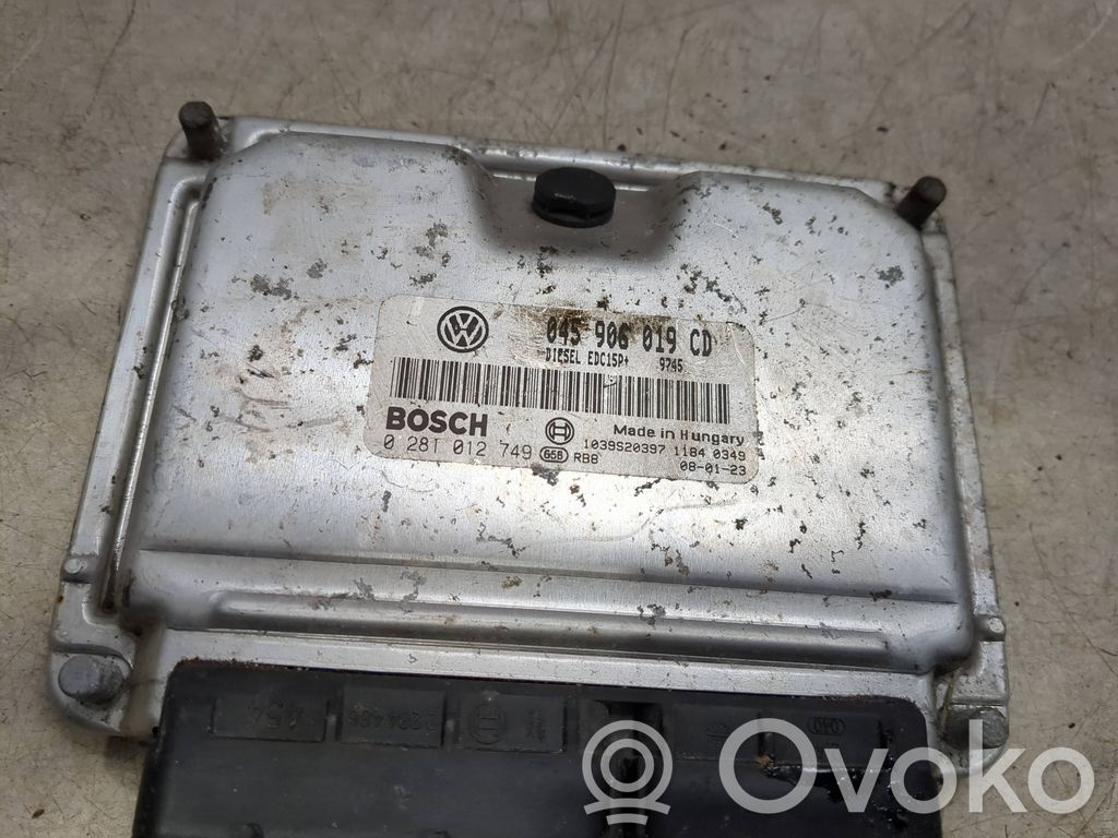 Engine control unit/module   045906019CD,0281012749,1039S20397