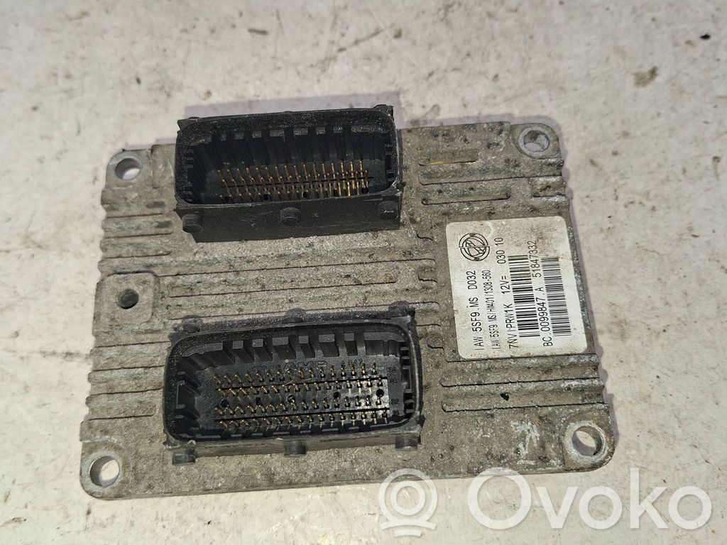 Engine control unit/module   51847332,BC0099847A,7NW1PRR1K,0099847