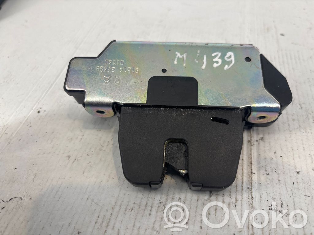 Peugeot 3008 I Tailgate lock latch 