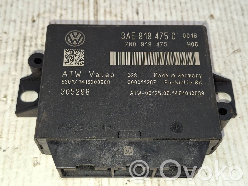 Volkswagen PASSAT B7 Parking PDC control unit/module 