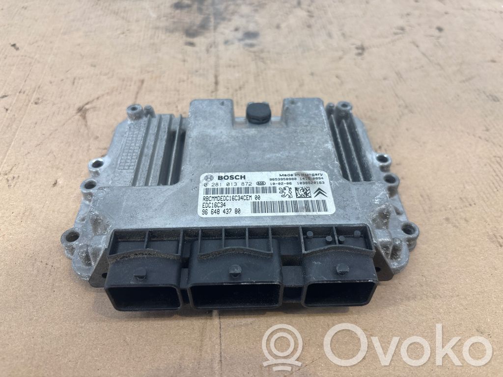 Engine control unit/module   9653958980,9664843780,0281013872