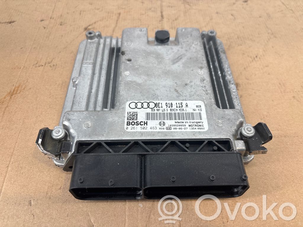 Engine control unit/module   8E1910115A,8E0907115D,0261S02463