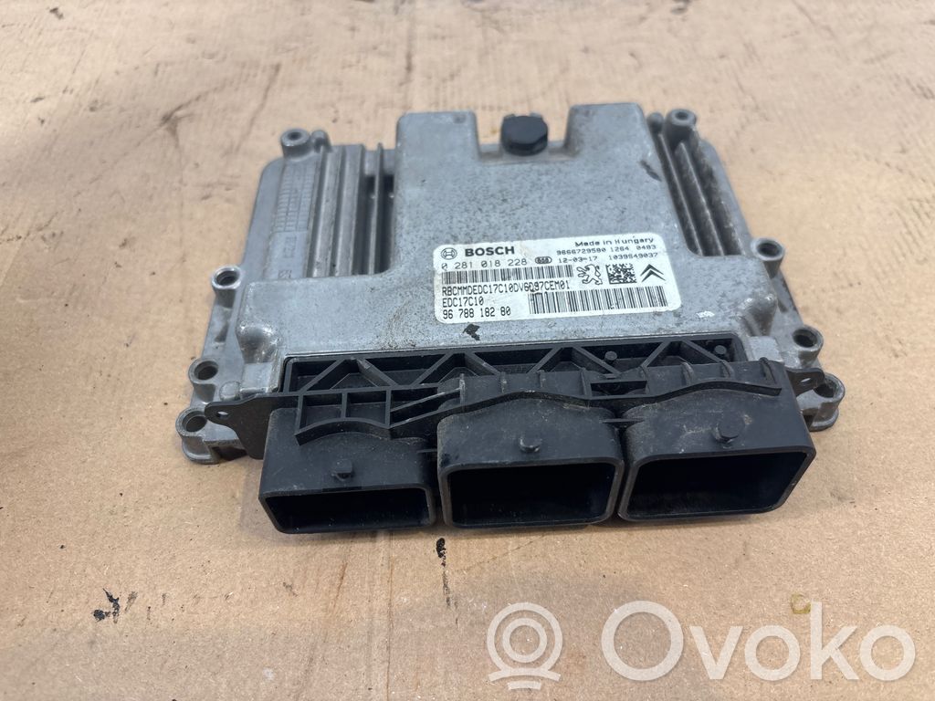 Engine control unit/module   0281018228,9666729580,9678818280