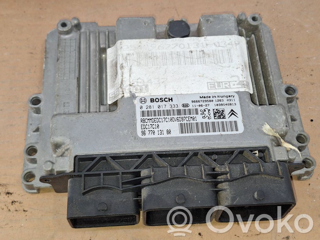 Unitate/modul de control motor   9666729580,9677013180,0281017333