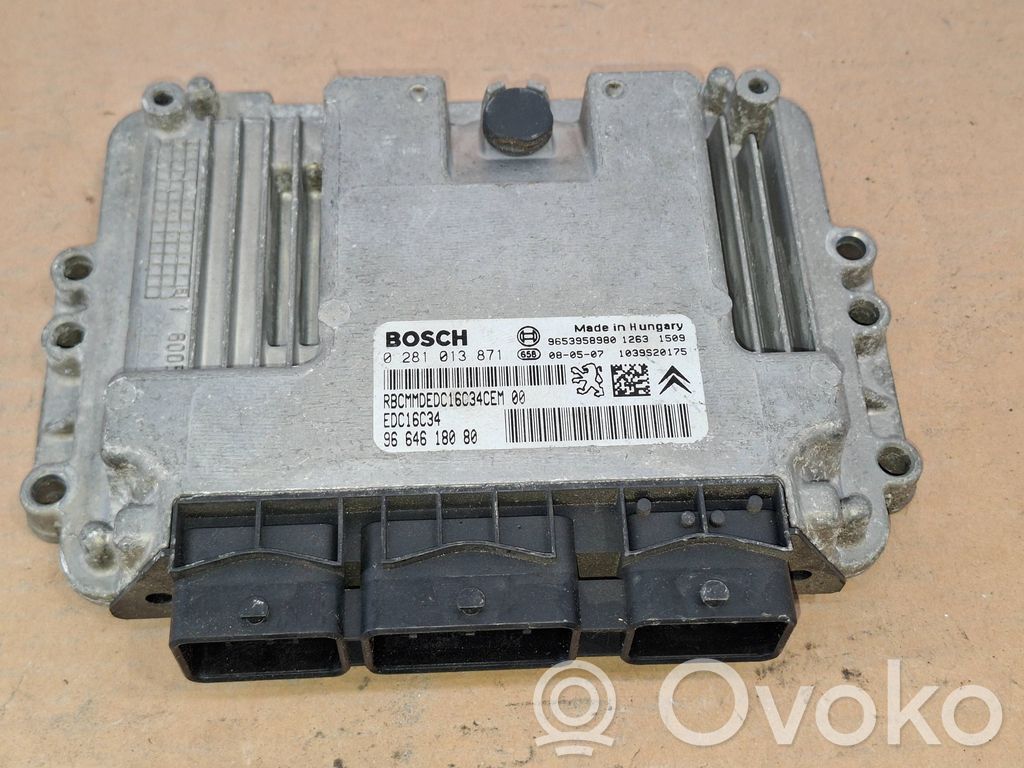 Citroen C4 I Picasso Engine control unit/module 