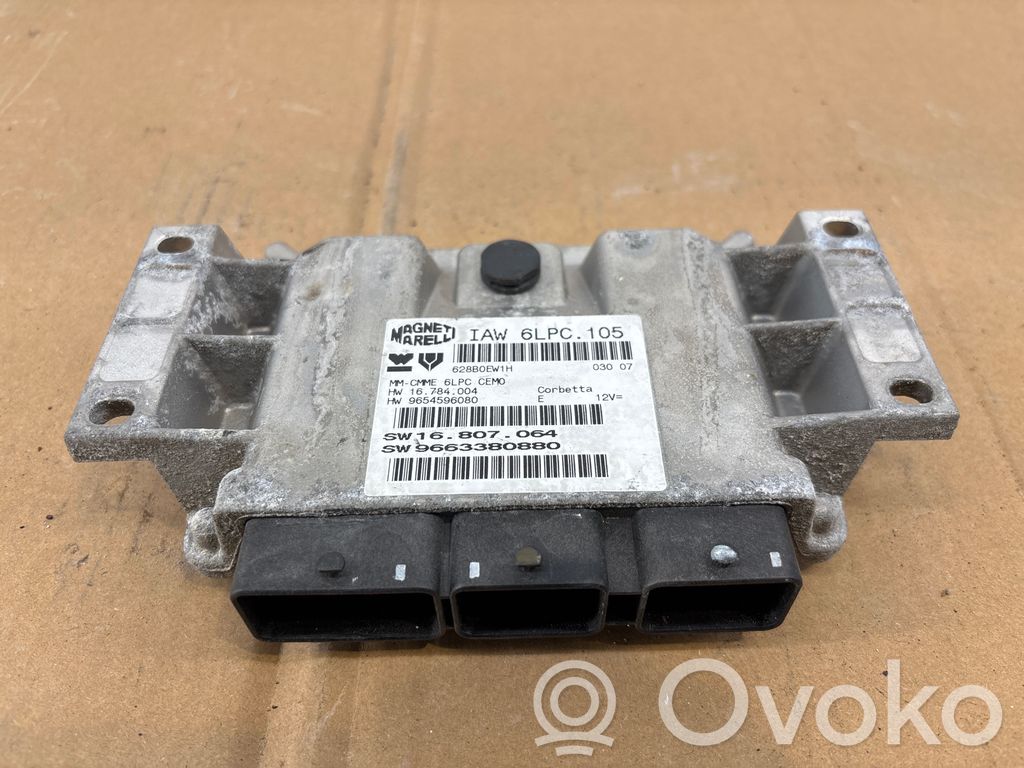 Unidad de control/módulo del motor   9654596080,16807064