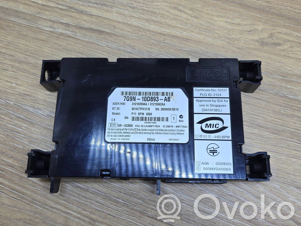 Bluetooth modulis   7G9N10D893AB,31210293AA