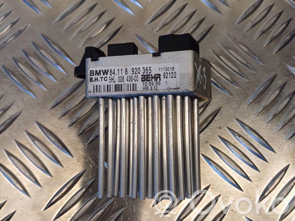 BMW X3 E83 Motor aerotermă/rezistor ventilator 