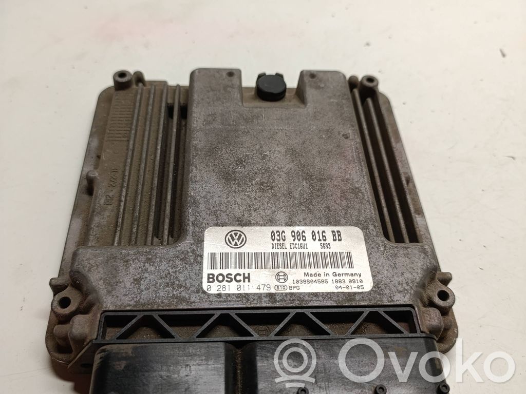 Volkswagen Touran I Engine control unit/module 