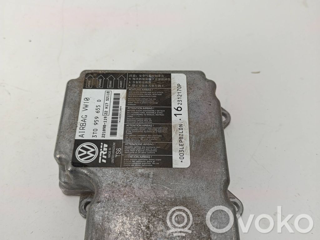 Airbag control unit/module   3T0959655D,221098119,22H17S2118