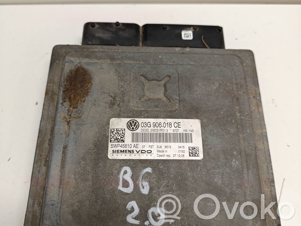 Engine control unit/module   03G906018CE,WP45610AE