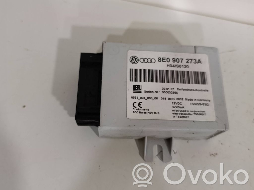 Audi A4 S4 B7 8E 8H Module de pression des pneus 