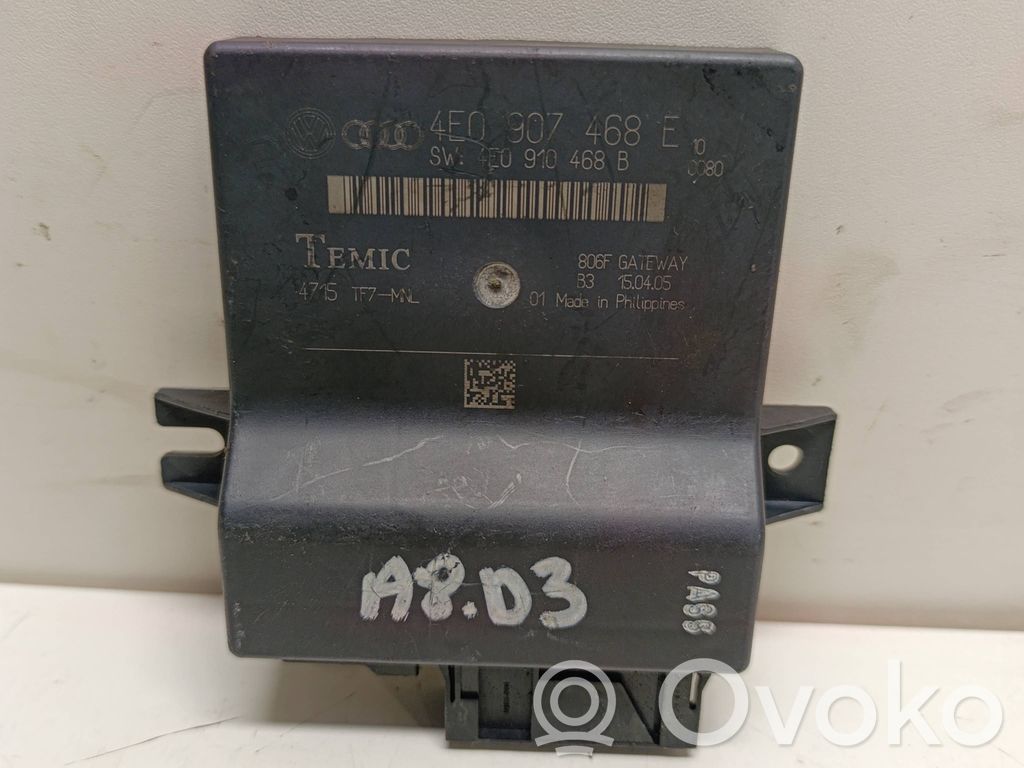Gateway valdymo modulis   4E0907468E,4E0910468B,4715TF7MNL