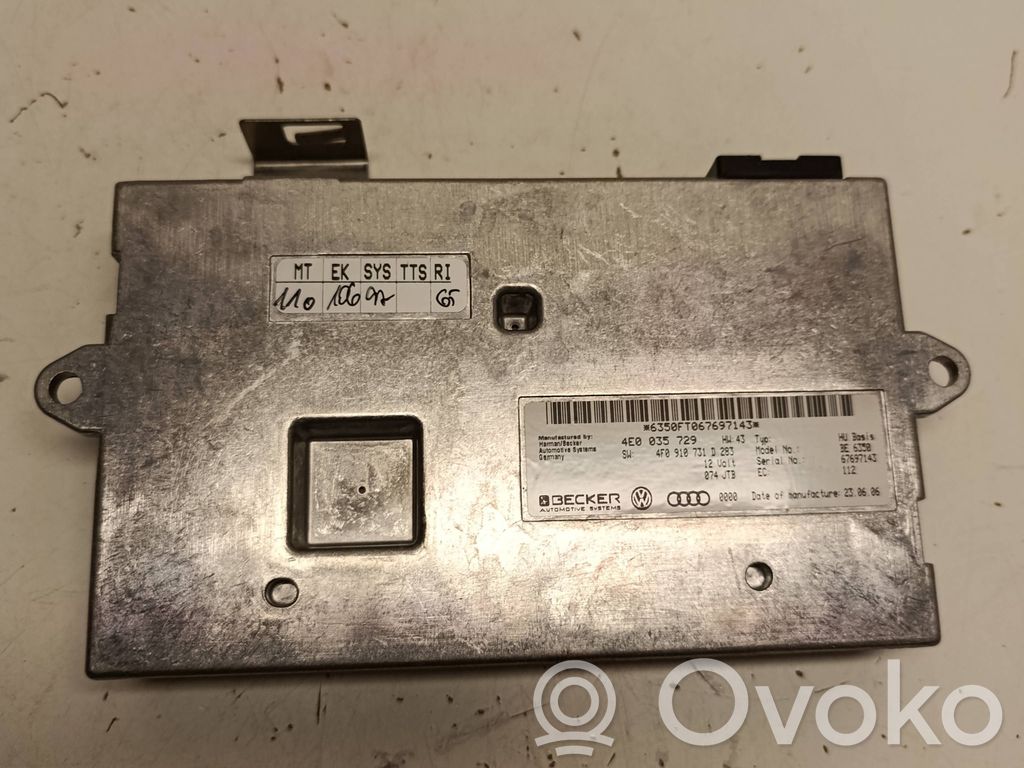 Unidad de control MMI   4E0035729,4F0910731D