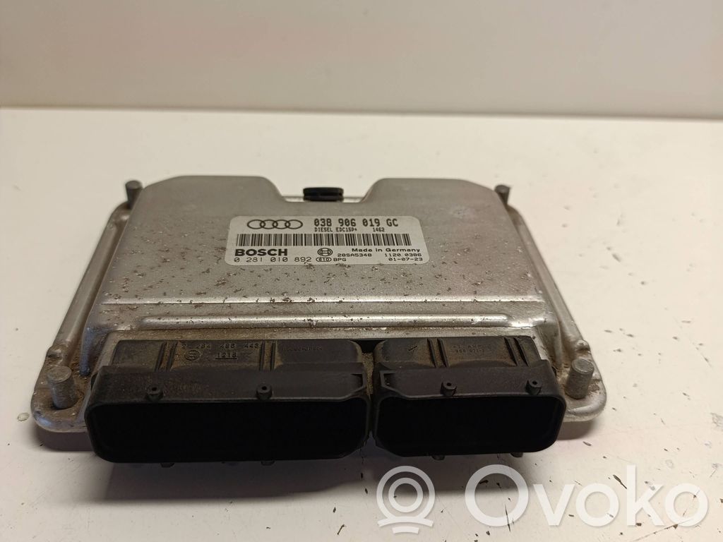 Engine control unit/module   038906019GC,28SA5348,0281010892