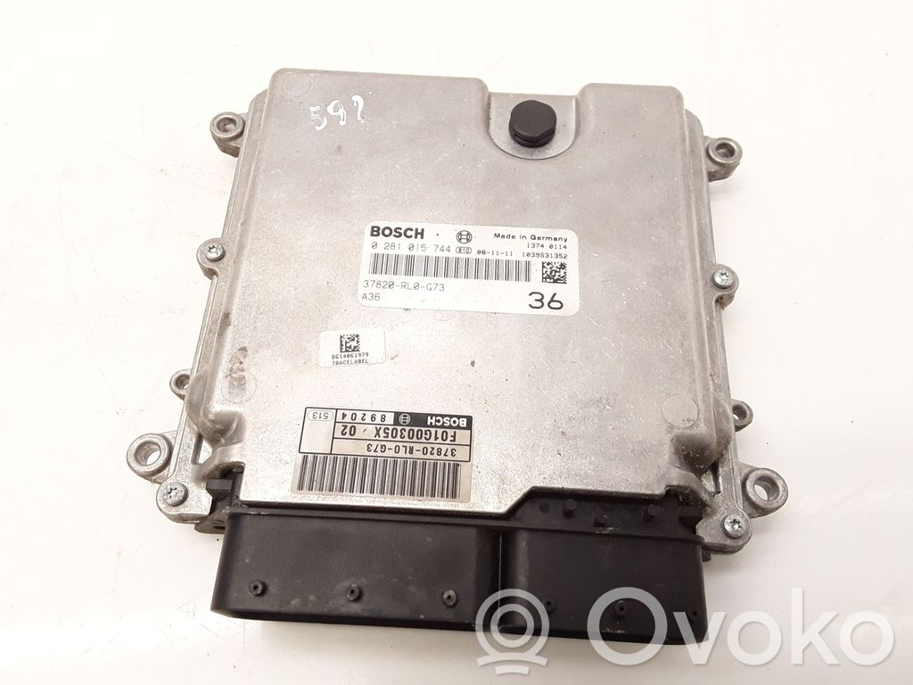 Engine control unit/module   0281015744,37820RL0G73