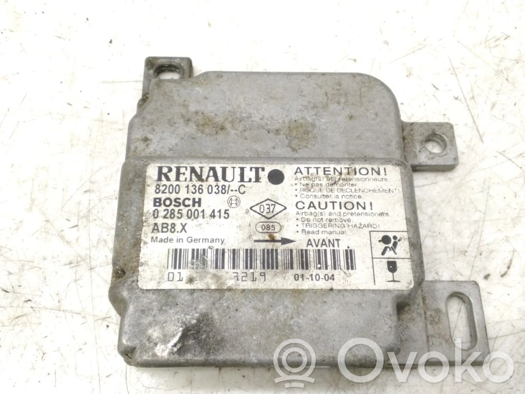 Renault Clio II Airbag control unit/module 