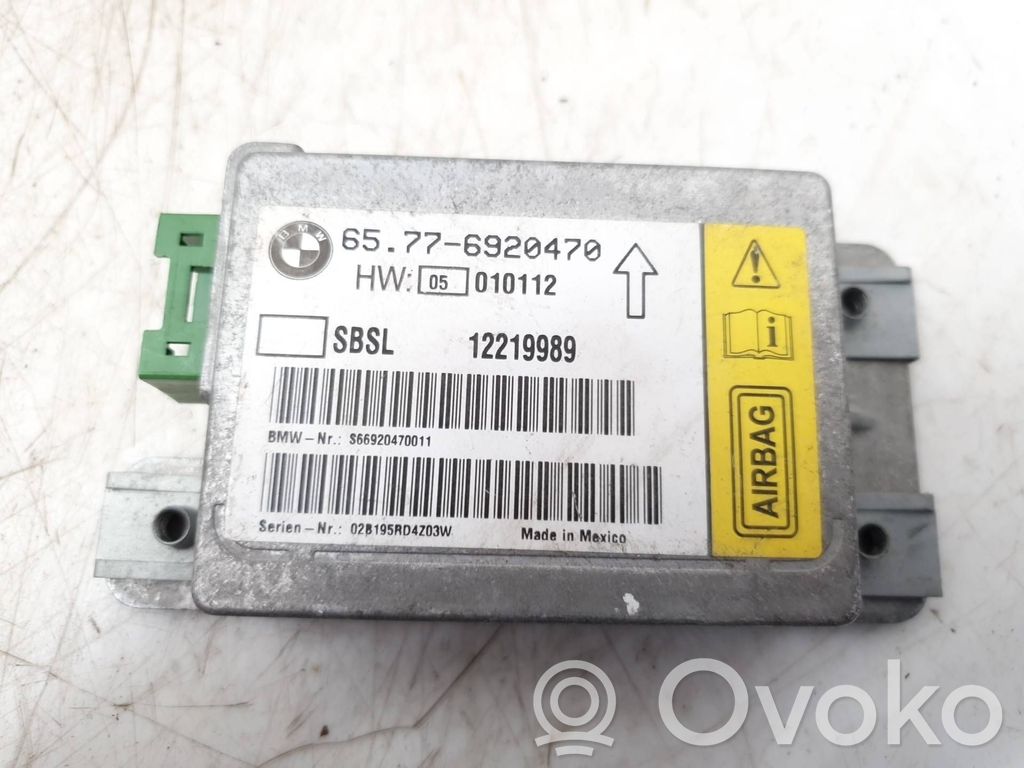 BMW 7 E65 E66 Unitate/modul de comandă airbaguri 
