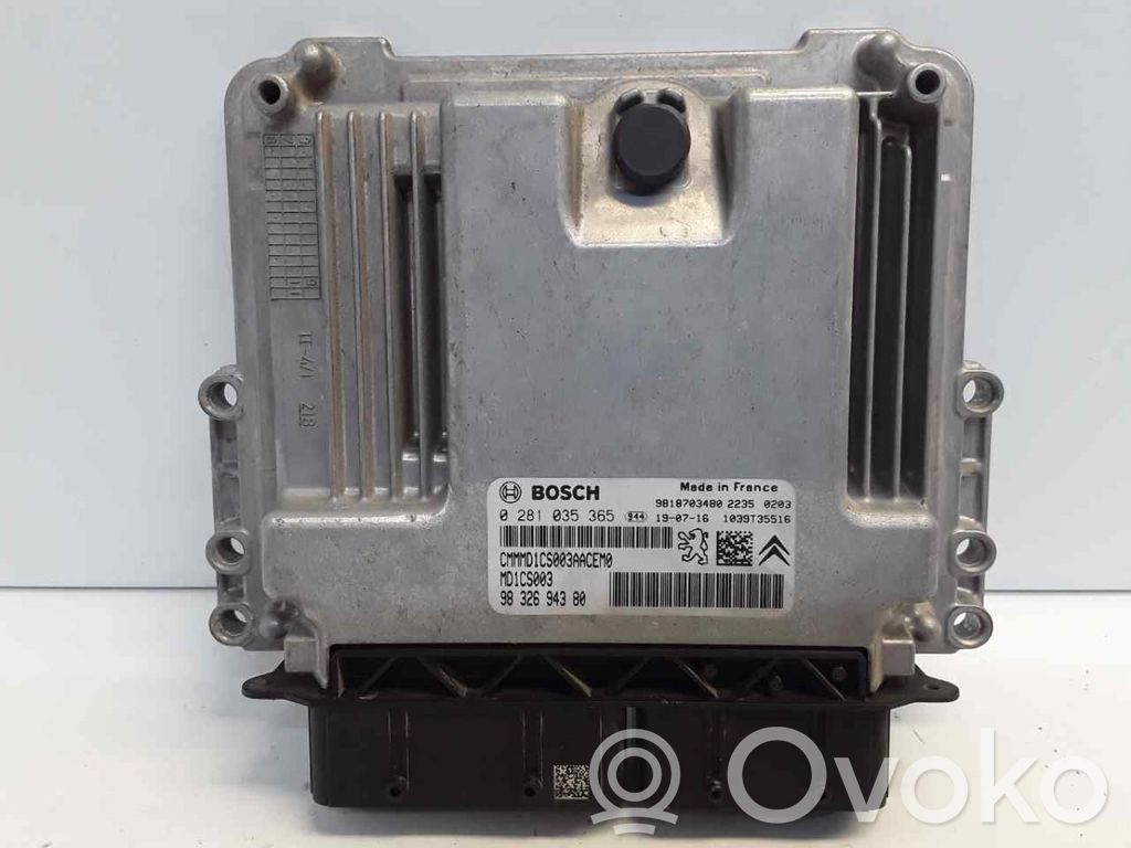 Galios (ECU) modulis   0281035365