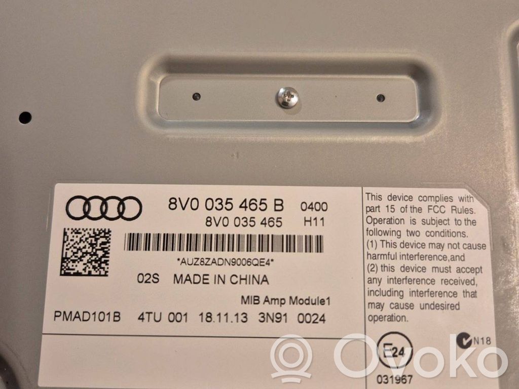 Audi A3 S3 8V Amplificator sunet 