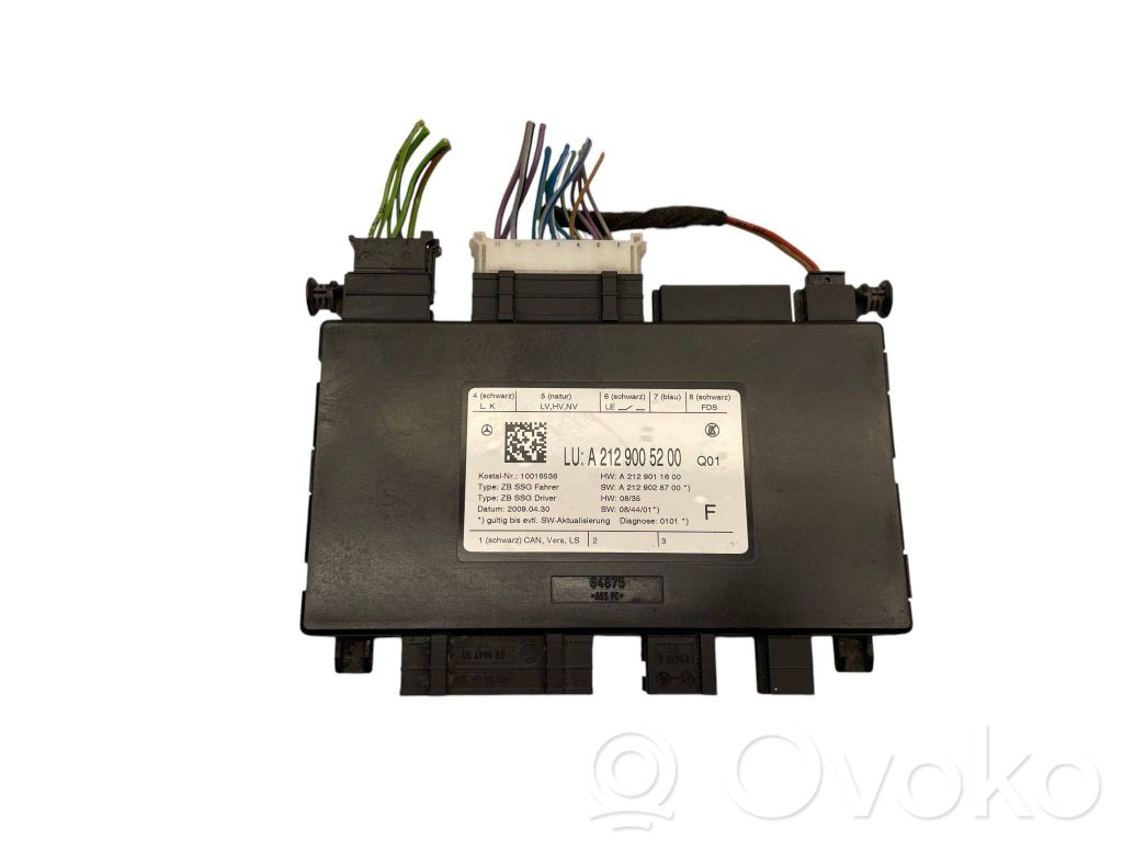 Mercedes-Benz E W212 Module de commande de siège 