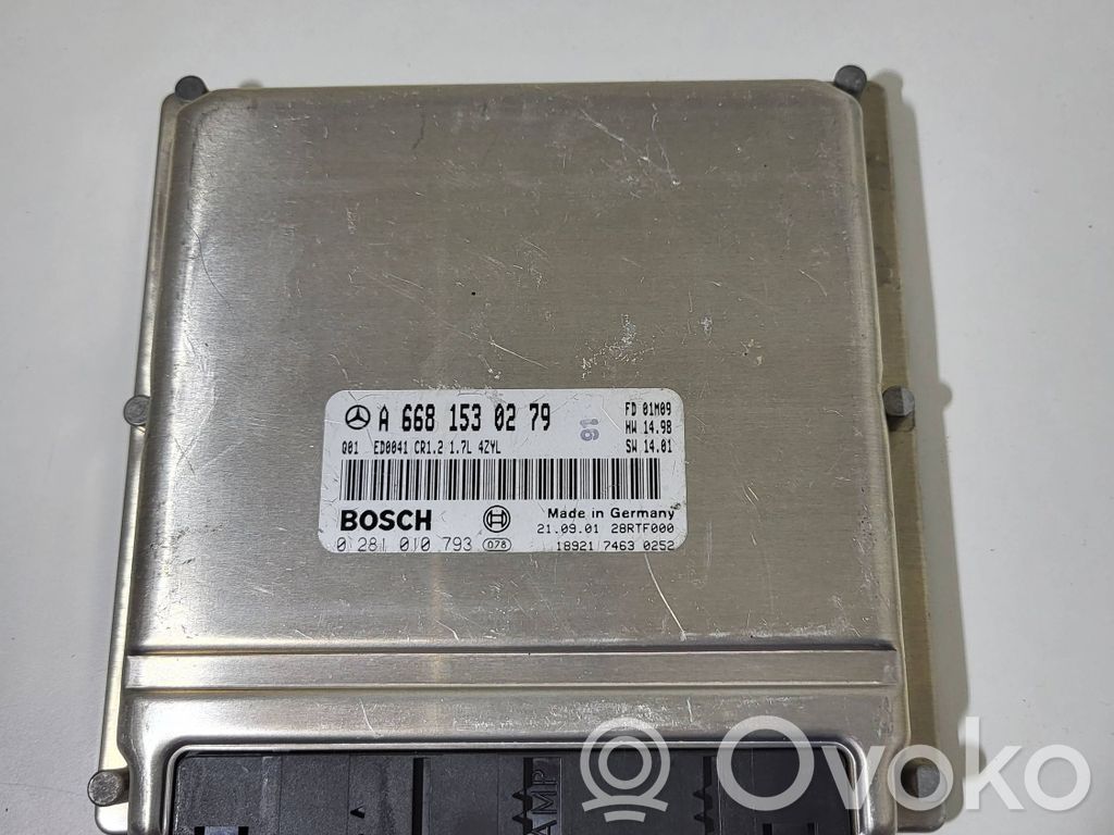 Mercedes-Benz A W168 Engine control unit/module 