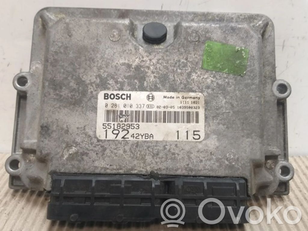 Engine control unit/module   0281010337,55182953,0281010337,19242YBA,55182953